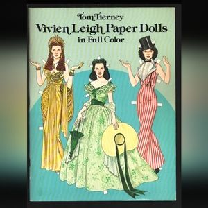 👉*VTG & NWT* VIVIEN LEIGH PAPER DOLLS in FULL COLOR~ UNCUT FASHIONS~1981